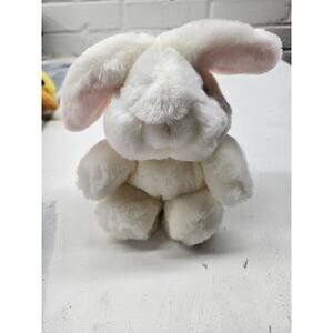 Gund 1982 Bunny White Pink Floppy Ears Easter Gift Vintage 6” Inches